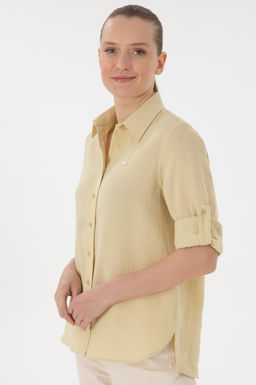 Kad_n A__k Haki Uzun Kollu G_mlek Sepette S_rpriz _ndirim - U.s. polo assn фото 3