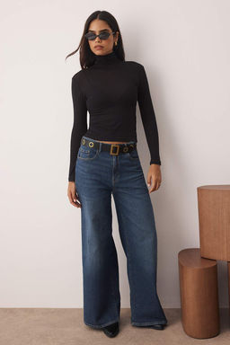 Siyah Dik Yaka Transparan Orme T-Shirt TWOAW26TS00005 - Trendyolmilla фото 3