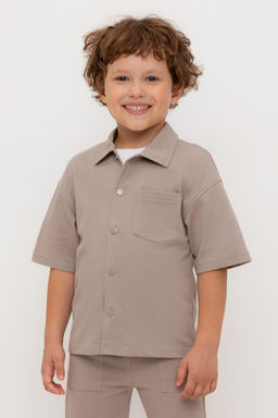 КР 302730/коричневый к556 рубашка для мал - Crockid фото 5