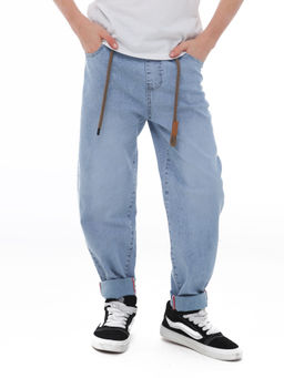 Джинсы-багги для мальчиков - Синий мир фото 12