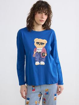 Ay? Teddy Bask?l? Kad?n Pijama Tak?m