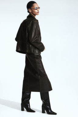 Falda efecto desgastado con cinturon - H&m фото 4