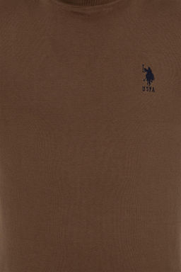 U. S. Polo Assn / Мужской базовый свитер кокосового цвета - U.s. polo assn фото 12