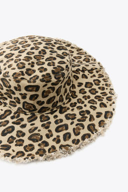 ANIMAL PRINT BUCKET HAT - Zara фото 4