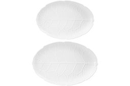 Набор 2 блюд овальных 31,5*21*2,5 см + 36,5*25*3 см Ботаника, фарфор - Elan gallery фото 3