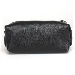 Косметичка Croco-К-721 натуральная кожа (1 отдел), черный флотер (40) 236241  фото 2