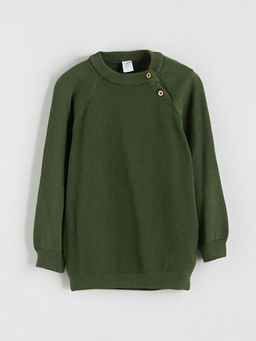 Bisiklet Yaka Uzun Kollu Erkek ?ocuk Triko Kazak