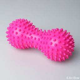 Мячик массажный Woohooo Double Energy / 6,8 х15 см/ розовый /уп 80/