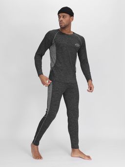 Комплект мужского термобелья без начеса темно-серого цвета 2211TC - FUYOUKAI фото 3