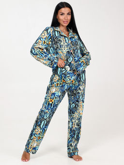 667 ПИЖАМНЫЙ ЖЕНСКИЙ КОСТЮМ (брюки) (Бирюза (змея)) - А-дина фото 2