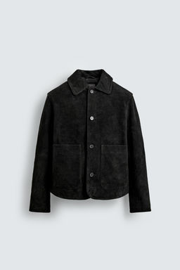 SPLIT SUEDE LEATHER JACKET - Zara фото 7