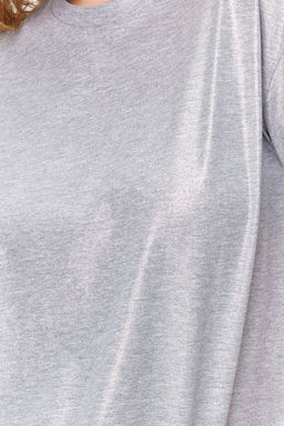 Trendyolmilla Alt?n Varak Bask?l? Regular/Normal Kal?p Orme Bluz TWOSS24BZ00097  фото 11