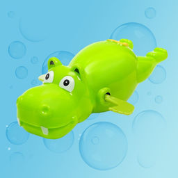 Игрушка заводная водоплавающая Бегемотик, МИКС - Simaland фото 5