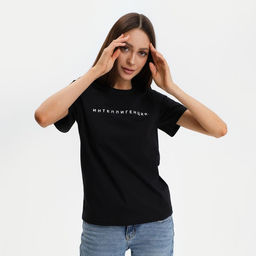 Футболка женская KAFTAN «Интеллигенция», чёрная, размер 40-42