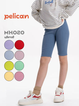 PELICAN, шорты для девочек, Джинс  фото 6