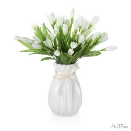 Цветок искусственный Подснежник 37 см / W1040 /уп 2/400/1200/белый - Галеонтрейд фото 3