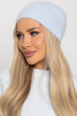 Шапка однослойная Большой город (нежно-голубая) Ш26-4М