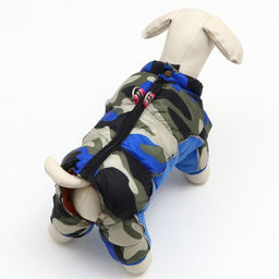 Комбинезон принтованный с замком на спине, размер 16 (ДС 28 см, ОГ 34 см, ОШ 44 см), синий 696822 - Simaland фото 4