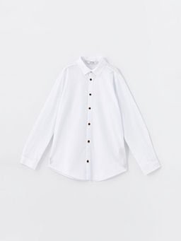 Basic Uzun Kollu Erkek ?ocuk G?mlek