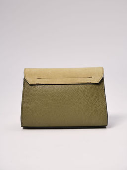 Сумка замшевая Deboro 31033 зеленый бамбук