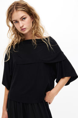 Cape-detail jersey top - H&m фото 5