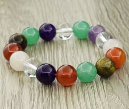 Браслет Классика самоцветы, круглые 12мм - Agat77 фото 2