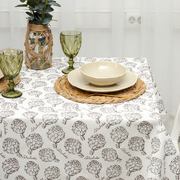 Скатерть 145х220, рогожка, 100 % хлопок, Артишоки ВБ 145х220 - Традиция фото 5