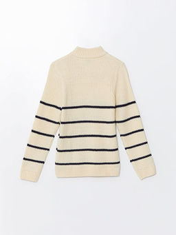 Dik Yaka Erkek ?ocuk Triko Kazak - Waikiki фото 2