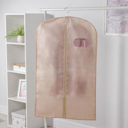 Чехол для одежды с окном, 60120 см, спанбонд, бежевый - Simaland фото 2