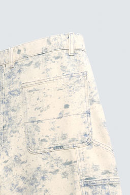ABSTRACT PRINT CARPENTER POCKET BERMUDA SHORTS - Zara фото 10