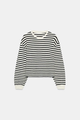 LONG SLEEVE STRIPED T-SHIRT - Zara фото 5