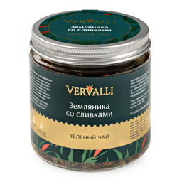 Зеленый чай Земляника со сливками 70 гр