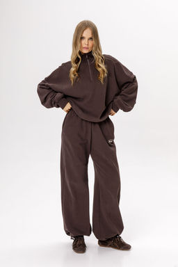 Джемпер Pirs 6530 коричневый с лого