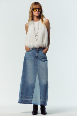 FRINGED CROP TOP