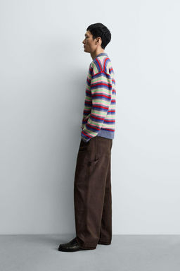 STRIPED JACQUARD KNIT POLO SHIRT - Zara фото 4