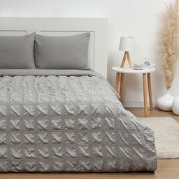 Покрывало 1.5-спальное LoveLife Texture: gray, 150×220±5 см, микрофайбер