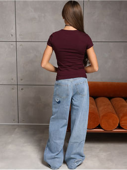 Футболка Скимс Бордо Девочка - София фото 8