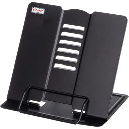 Подставка для книг Комус Класс черная, металл 19x15,5x20см,7 настроек