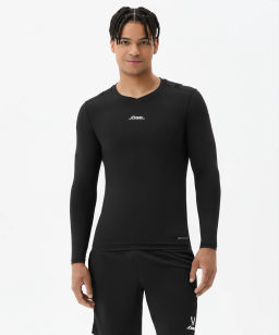 Футболка компрессионная с длинным рукавом судейская JOGEL PerFormDRY Referee Baselayer Tee LS, черный  фото 7