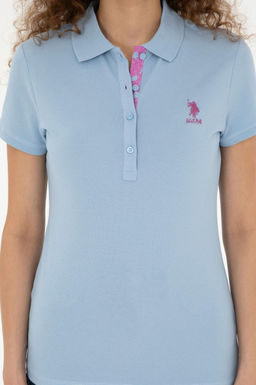 Футболка U.S. Polo Assn базовая голубая  фото 13