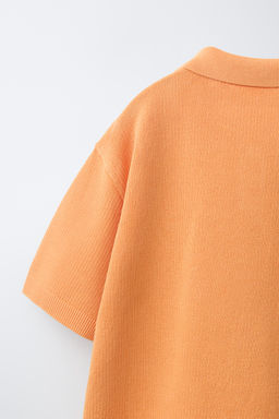 POLO LISO ESTRUCTURA / Naranja - Zara фото 4