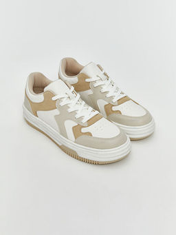 Deri G?r?n?ml? Kad?n Spor Ayakkab?