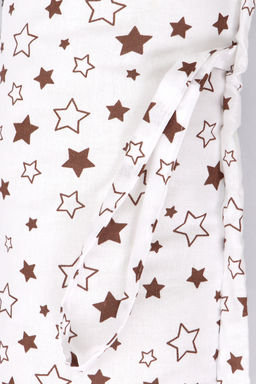 Кокон-гнездышко со съемным чехлом арт. КОГЗ-01/белый-мишка-синий