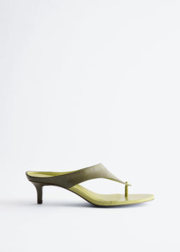 Zapatos de piel con tac?n "kitten heel"