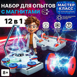 Набор для опытов  с магнитами 12в1