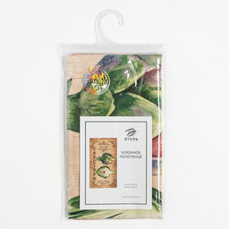 Полотенце Этель Carciofo 40х73 см, 100% хлопок, саржа 190 гр/м2  фото 5