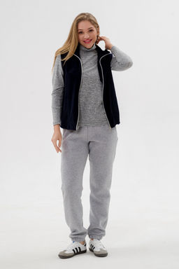 Жилет женский из велюра синий - Амадэль фото 18