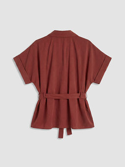 Oversize Modal Kar???ml? Kad?n G?mlek