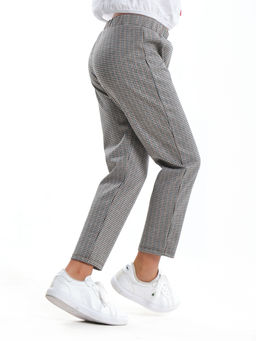 Брюки для девочки спортивные штаны в клетку детская одежда UD 7860 клетка - Mini maxi фото 3