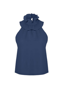 Trendyolmilla Ekru Yaka Detayl? Smart Krep Orme Bluz TWOSS23BZ00932 фото 15